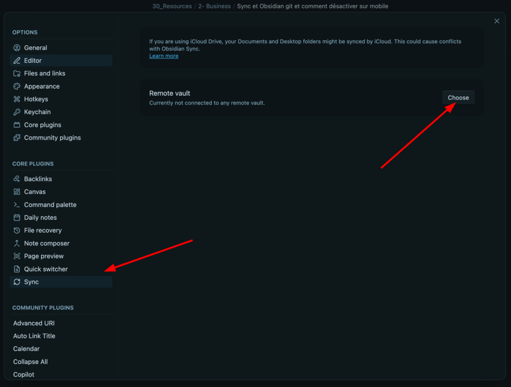Obsidian Sync